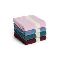 Stripe Handduk 40x60 cm Vinröd