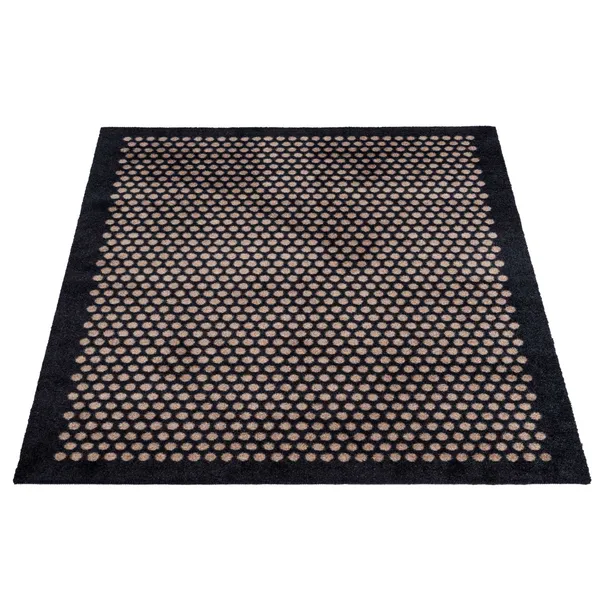 Dot Dørmåtte Sort / Beige 130x90 cm