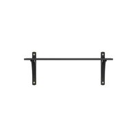 Levi Wall Shelf 90 cm Small Brass / Black Stained Ash