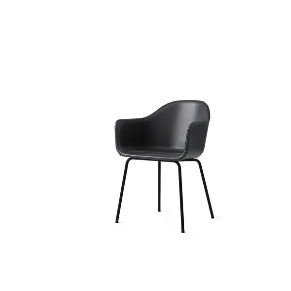 Harbour Chair Upholstered Leather Dakar 08/Black