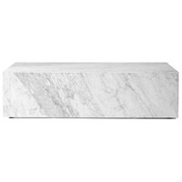 Plinth Low Sofabord 100x60 cm Carrara Marmor