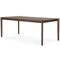 Bok Spisebord Sortbejdset Teak 95x200 cm