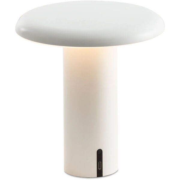 Takku Bordlampe Bærbar Varnished White