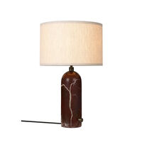 Gravity Table Lamp Small Maroon / Canvas