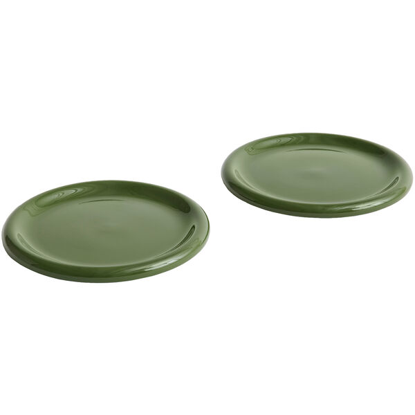 Barro Plate Set of 2 Ø24 cm Green