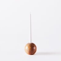 Sphere Ljusstake Marmor Ø10 cm Röd