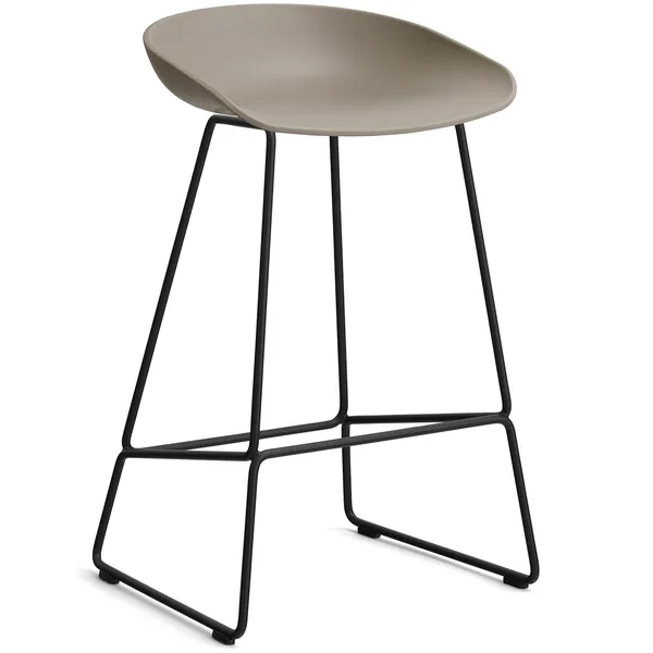 AAS 38 2.0 Barstol 65 cm Rostfritt Stål Svart / Svart