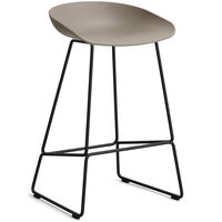 AAS 38 2.0 Barstol 65 cm Rostfritt Stål Svart / Svart