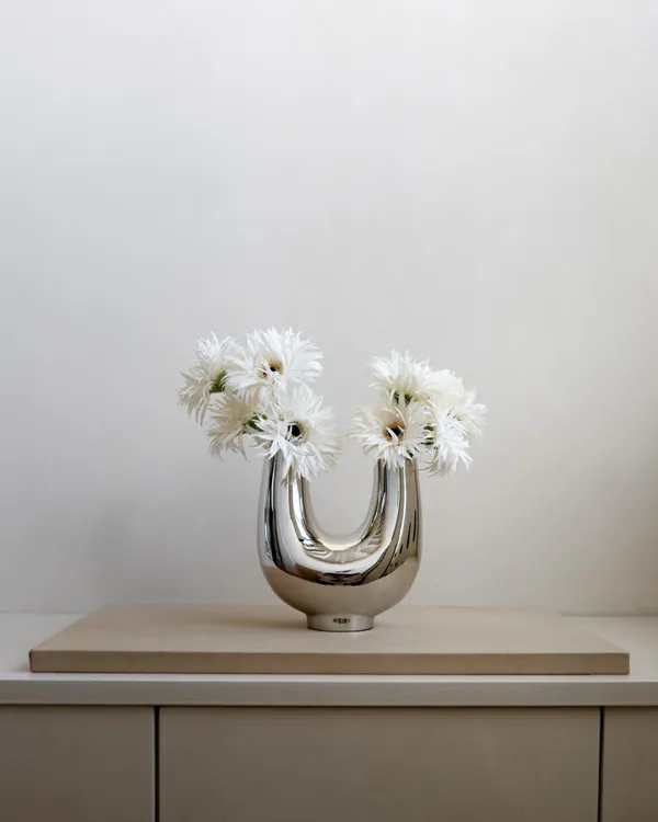 Kazumi Vase Nikkel