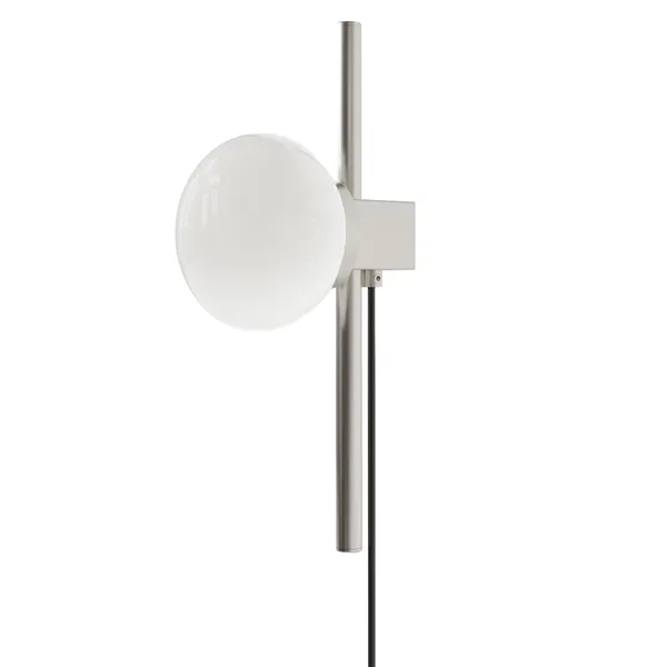 Ovoid Vegglampe Enkel Rustfritt Stål