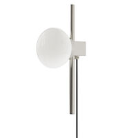 Ovoid Vegglampe Enkel Rustfritt Stål