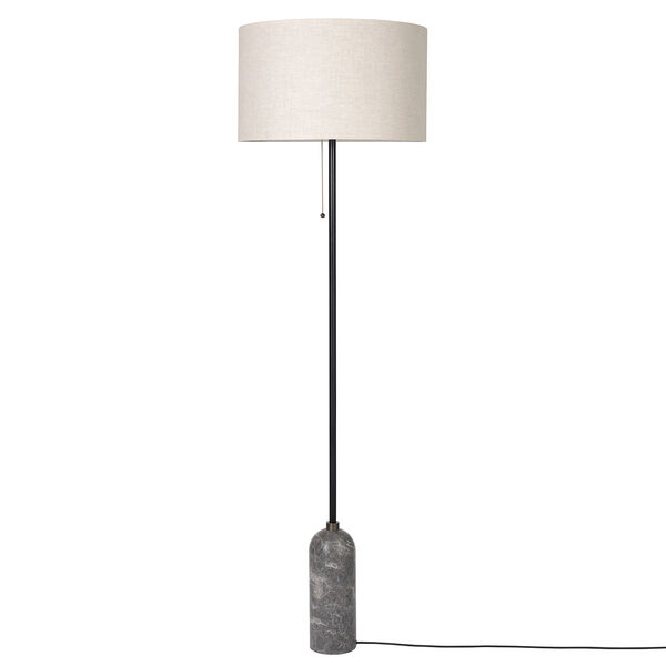 Gravity Gulvlampe Grå Marmor / Canvas