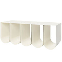 Curved Bench Bänk Beige