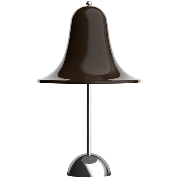 Pantop Bordlampe Bærbar Ø18 Krom / Pitch Brown