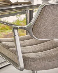 453+ Svingstol Polert Aluminium / Dark Sand