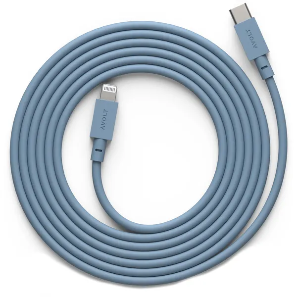 Cable 1 Ladekabel USB-C / Lightning 2 m Haiblå