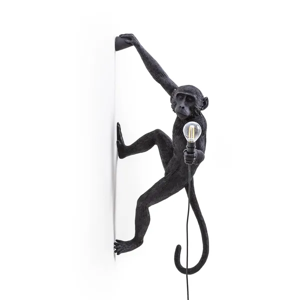 Monkey Lamp Outdoos Hengende Høyre Versjon Sort