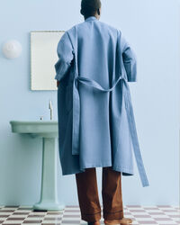 Waffle Kylpytakki Dusty Blue