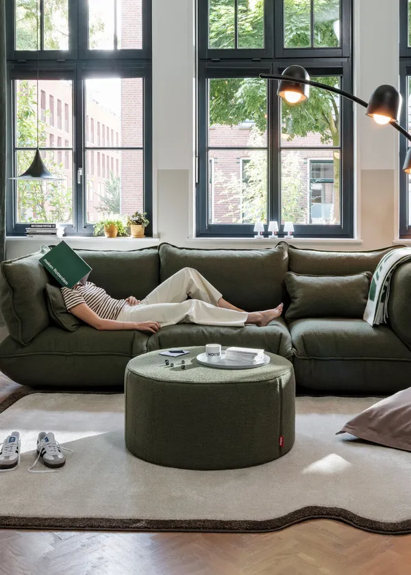 Sumo Boucle Recycled Armstöd Creme
