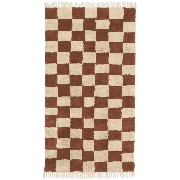 Mara Tvättbar Matta 80x150 cm Rust Red