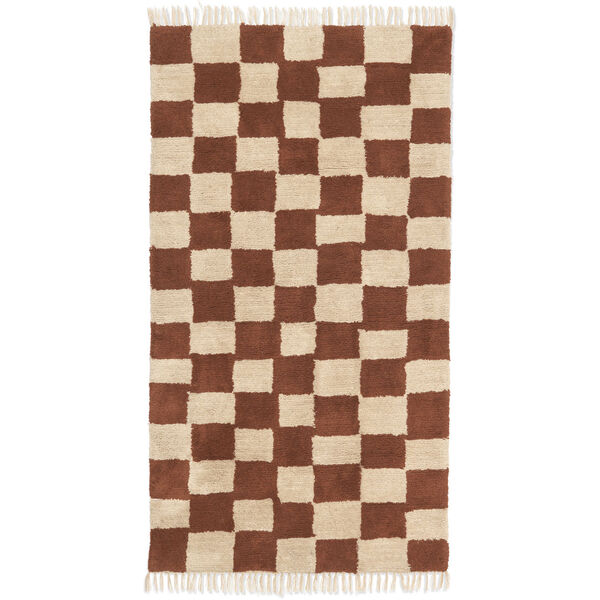 Mara Vaskbart Teppe 80x150 cm Rust Red