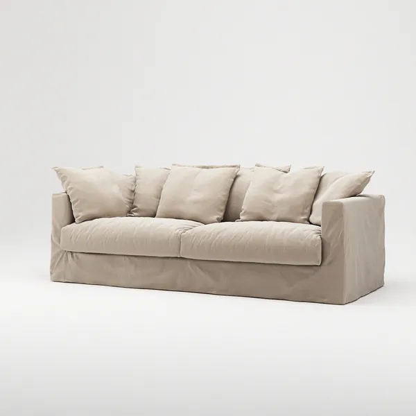 Le Grand Air 3-Seter Sofa Bomull Beige