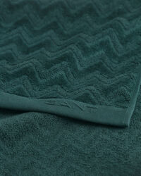 Jacquard Herringbone Towel 30X50 Faded Brick Håndklæde 30x50 cm Tartan Green