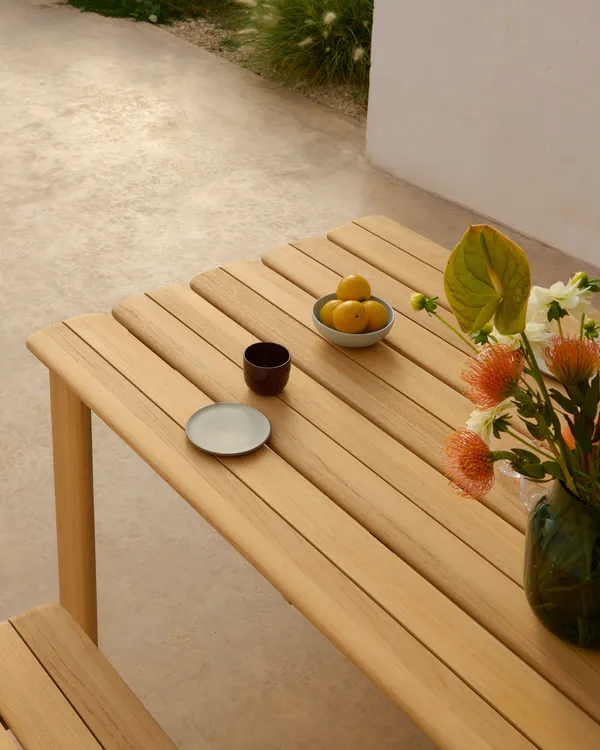 Assemble Bord Teak 92x225 cm