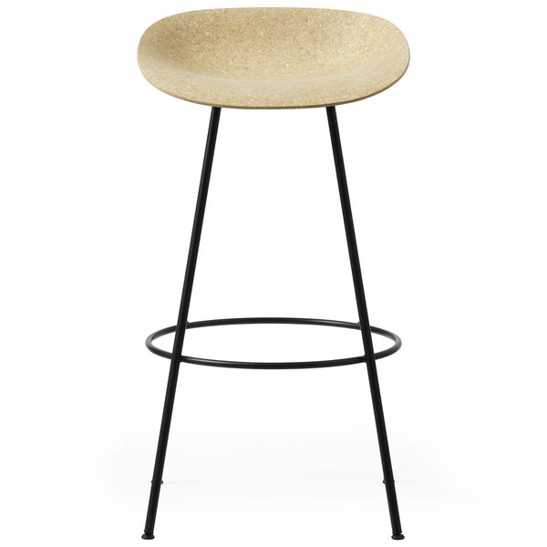 Mat Barstool 75 cm Hemp / Black
