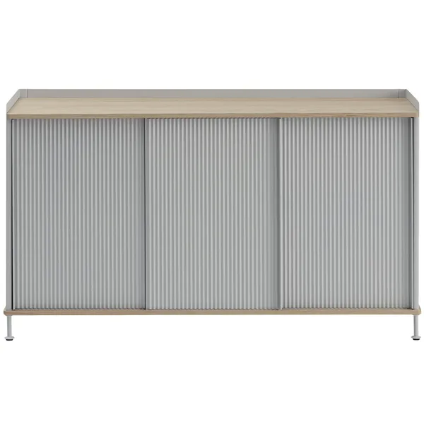 Enfold Skænk 45x148 cm Olieret Egetræ / Grå
