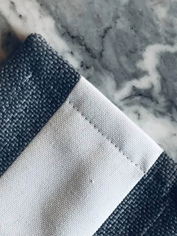 Wide Stripe Glasunderlägg 10x10 cm 4-pack Grå
