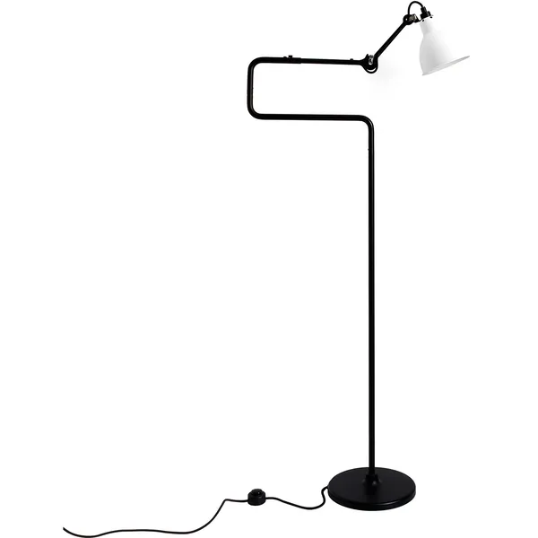 La Lampe Gras N°411 Gulvlampe Svart / Hvit