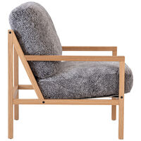 Seventy Five Wood Lænestol Egetræ / Fåreskind Scandinavian Grey