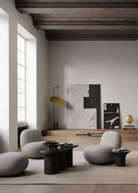 Trumpet Sidebord Coffee / Calacatta 35 cm