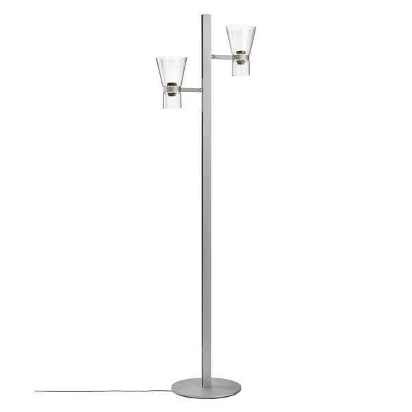 Floor Lamp Cone 2 Silver