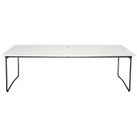 B31 Bord 92x230 Cm Vitlackerad Ek / Svart