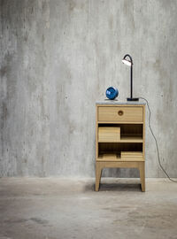 Höllviken Bedside Table Short Legs White Pigmented Oak