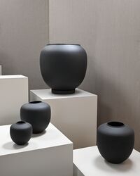 Sunao Vase Ø25 cm Sort