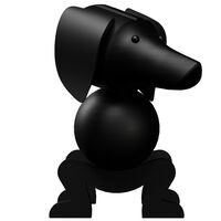 Hund Trefigur 185 cm