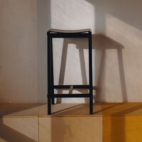 Taburete 8 Barstol 65 cm Sort