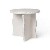 Mineral Sculptural Sidebord Bianco Curia Marmor Hvit