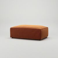 Grand Fotpall Sammet Copper Glow