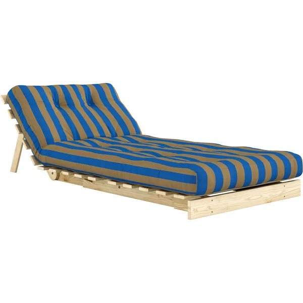Roots Sovesofa 90x200 cm Brun / Blå