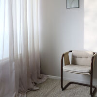 Grace Gardin Dobbelt Bredde 290x270 cm Naturbeige