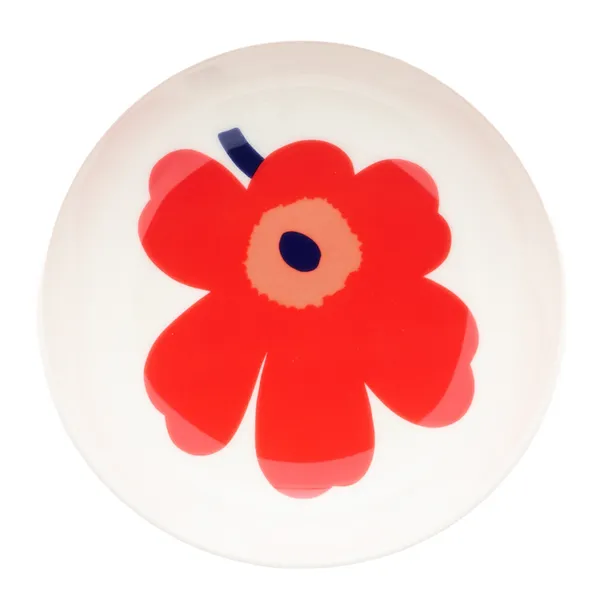 Unikko Dyp Tallerken 13 cm Rød