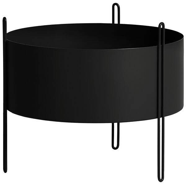 Pidestall Krukke Ø40 cm Sort