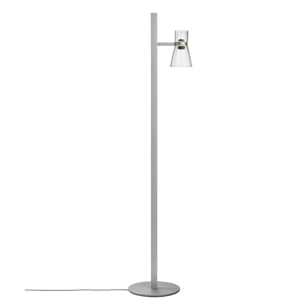 Nocturne Floor Lamp Cone Silver