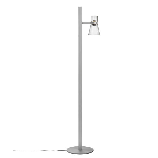 Nocturne Floor Lamp Cone Silver