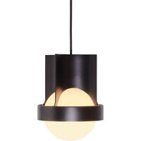 Loop Single Ceiling Lamp with Sphere IV Dark Grey
