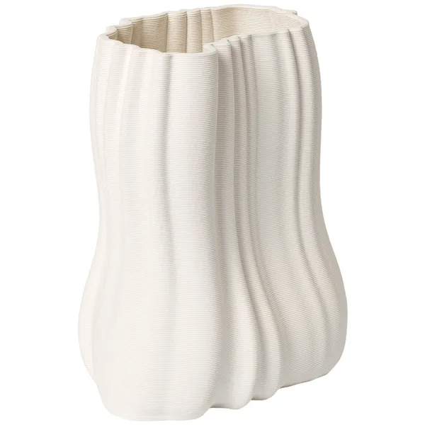 Moire Vaasi Luonnonvalkoinen 20 cm